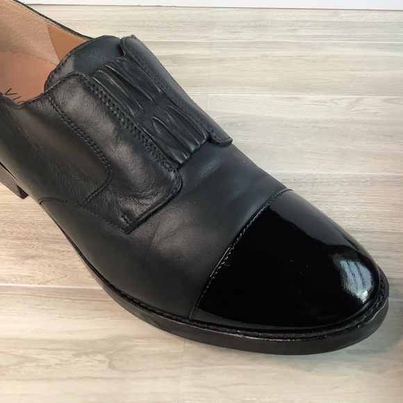 VIONIC Black Leather Loafer Jayla Slip-On Oxford Flats Academia Preppy Women 9.5 - Picture 6 of 15